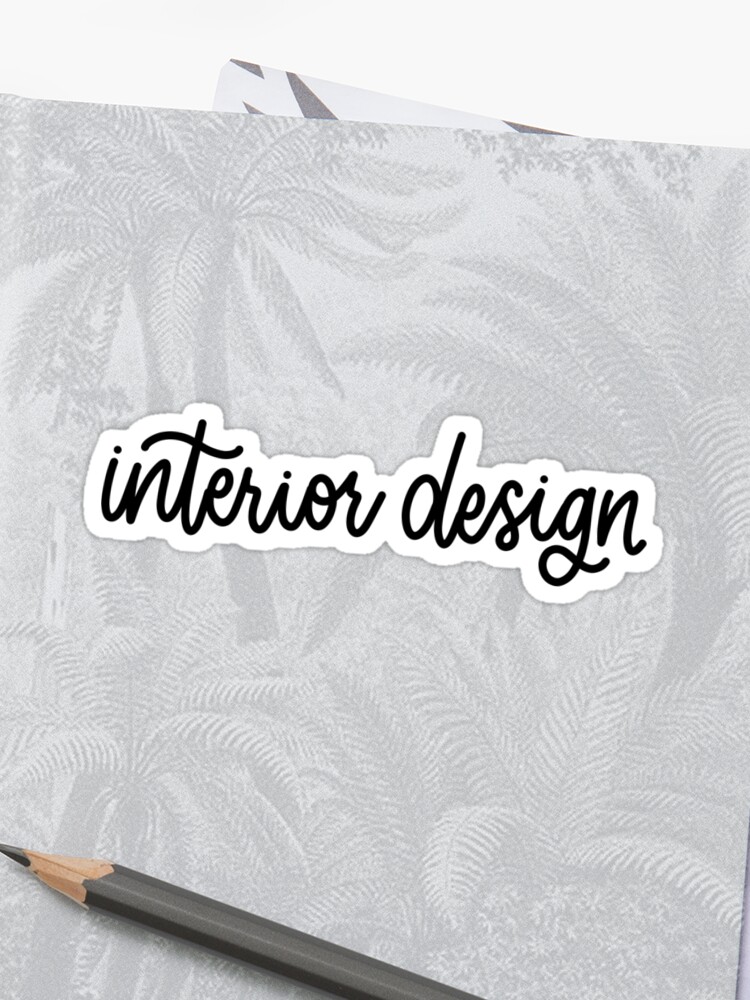 Interior Design Folder Binder Sticker By Rt Lettering