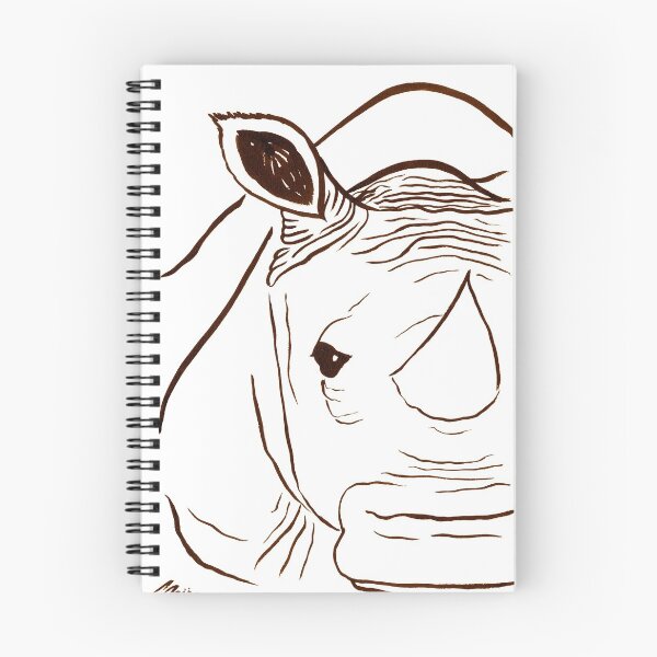 Item preview, Face of a Rhino - Brown Palette designed and sold by Niina  Niskanen.