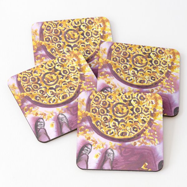 Item preview, yellow leaves on the sidewalk designed and sold by purplestgirl.