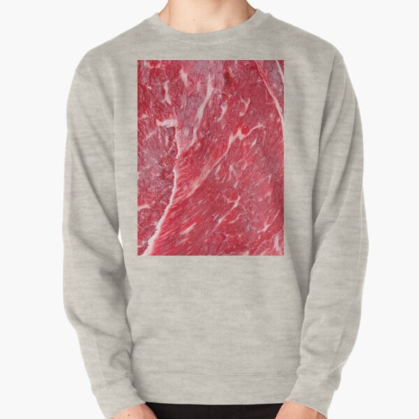 raw meat sweatshirt