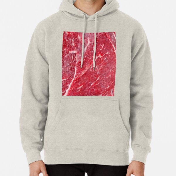 raw steak hoodie