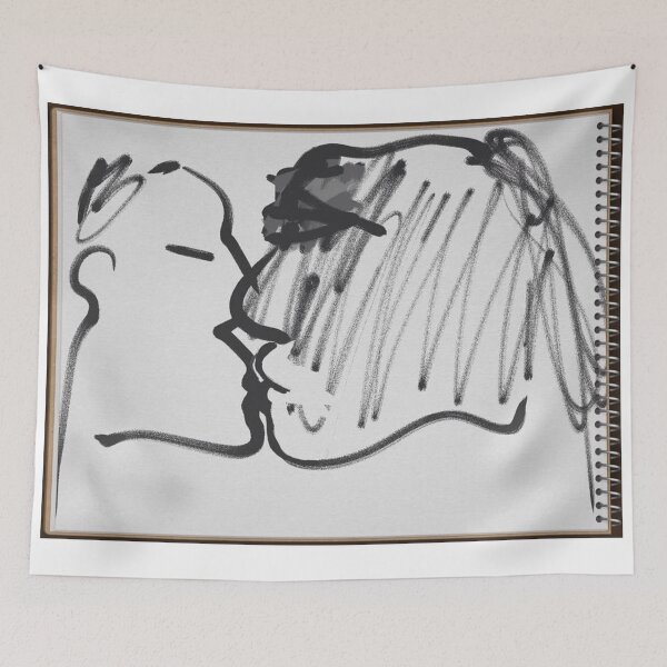 Artikelvorschau, Der Kuss 03 von 04 - (120719) - Zen Brush 2 App./Finger Zeichnung entworfen und verkauft von paulramnora.