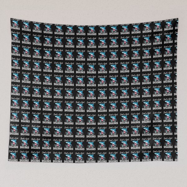 Item preview, Cute Shark Design For Girls Just A Girl Who Loves Sharks designed and sold by ssmcwhortor.