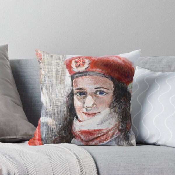 Aperçu de l'œuvre Fille avec drapeau rouge créée et vendue par YoungPioneer.