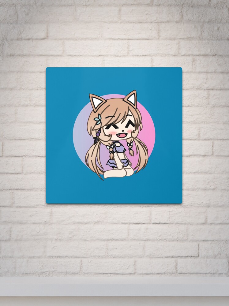 Cute Gacha Life style Kawaii Chibi Kitty Girl Anna Chan Sticker for Sale  by pignpix