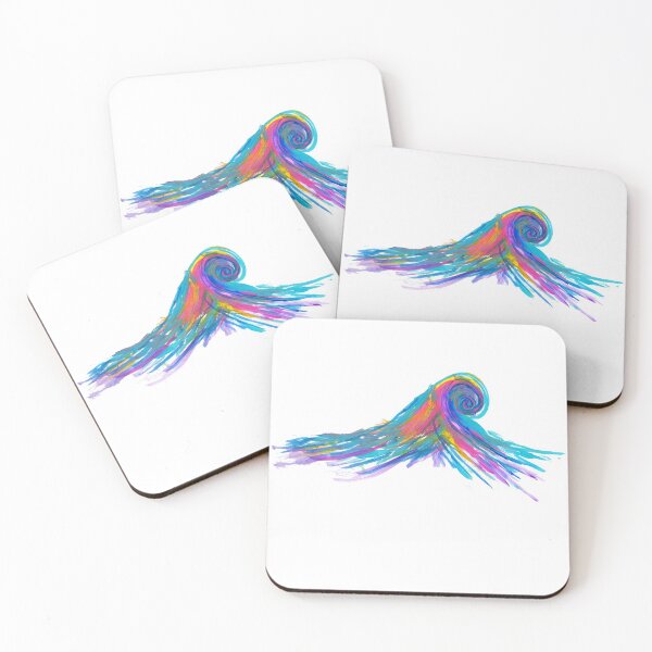 Item preview, Rainbow Ocean Wave at the Beach designed and sold by Daydreamer Alley.