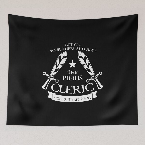 Item preview, Cleric Fantasy RPG design Role Playing Tabletop Board Game designed and sold by woodsgoodsco.