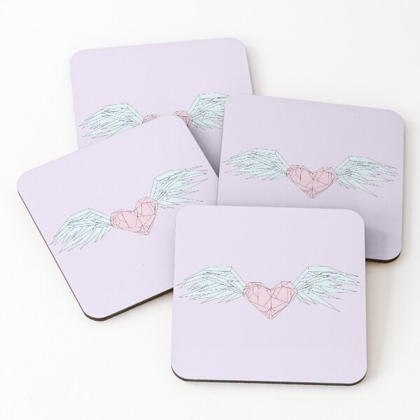 Item preview, Heart With Wings Cotton Candy designed and sold by autumds.