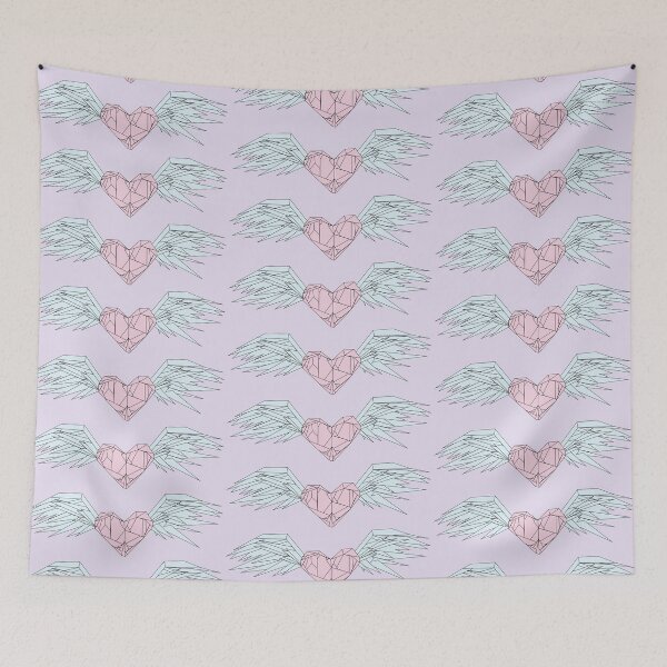 Item preview, Heart With Wings Cotton Candy designed and sold by autumds.