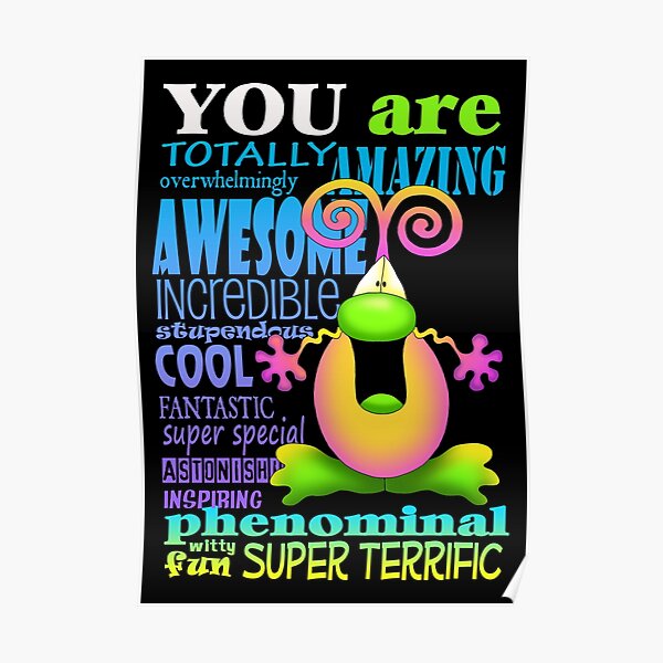 Shout It Out Awesome Poster