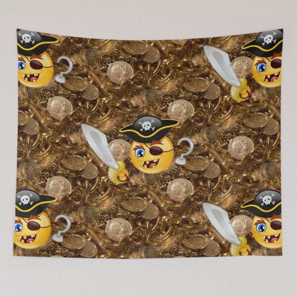 Item preview, pirate emoji designed and sold by Gossip Rag.