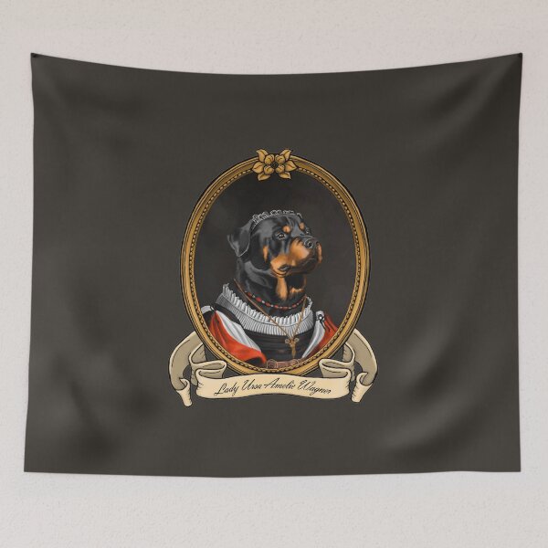 Item preview, Renaissance Dog - Lady Ursa Amelie Wagner (A Rottweiler) designed and sold by JMSArt.