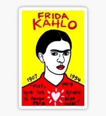 Frida Kahlo Pop Folk Art Sticker