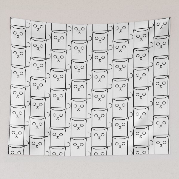 Item preview, cute cat designed and sold by colorsofcherry.