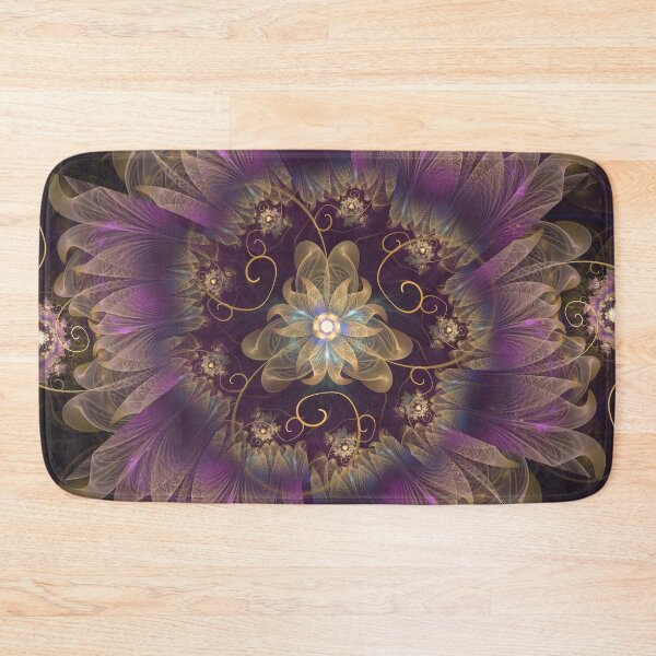Item preview, Bohemian Ruffled Feathers and Lavender Gypsy Flowers designed and sold by San Jaya Prime.