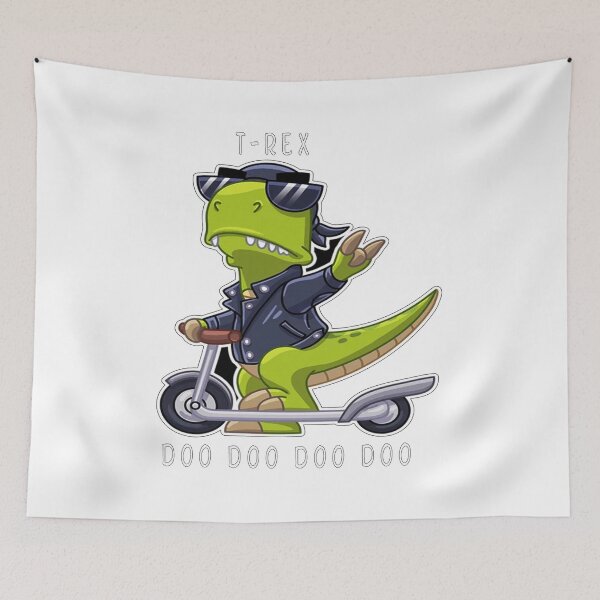 Item preview, t-rex doo doo doo on scooter designed and sold by first season.
