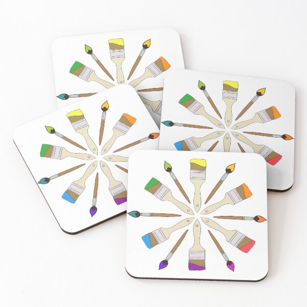Item preview, Paintbrush Color Wheel designed and sold by thespeckledsink.