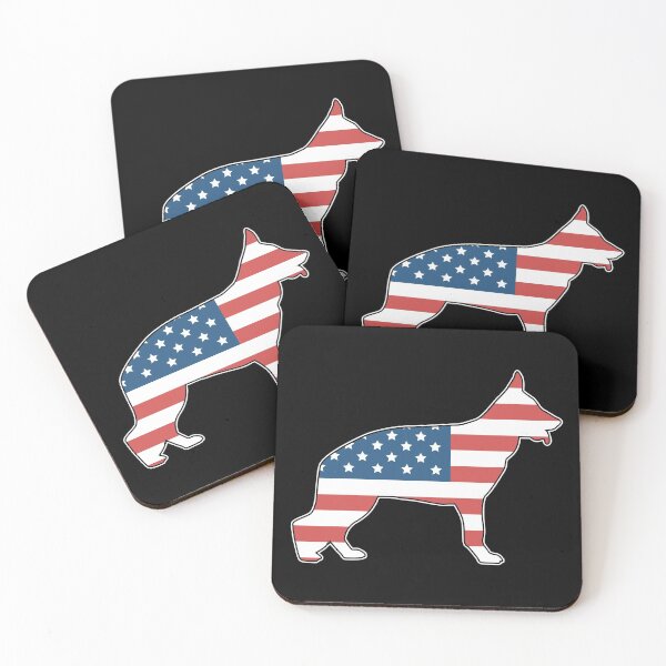 Item preview, German Shepherd American Flag Gift designed and sold by SimonGs.
