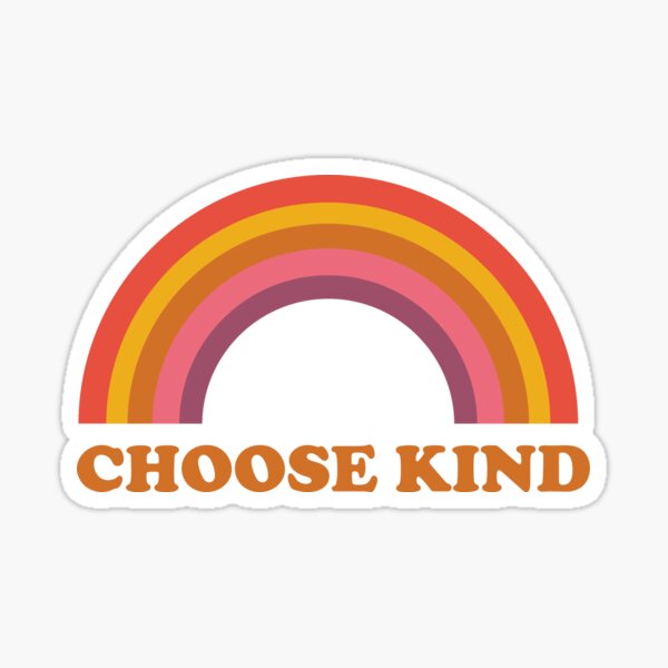 Choose Kindness Floral Bouquet Sticker