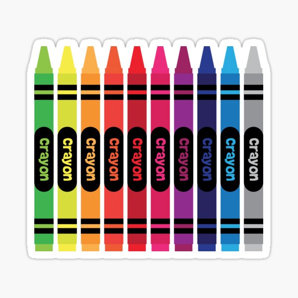 Stickers Crayons de couleurs - Stickers Malin