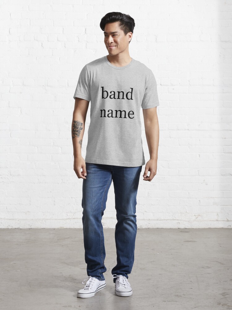 Thumbnail 5 of 7, Essential T-Shirt, band name designed and sold by Annie Huang.