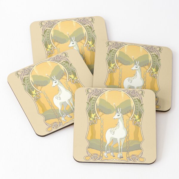 Item preview, The Last Unicorn Art Nouveau designed and sold by RealBooBear.