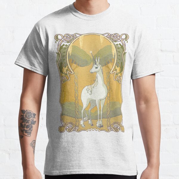 Das letzte Einhorn Jugendstil Classic T-Shirt