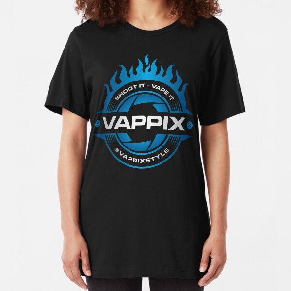 Vappix Blue Logo Slim Fit T-Shirt