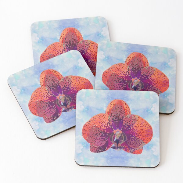 Item preview, Watercolor Orchid Portrait #2 | Floral Art Print | Scarlet Purple designed and sold by AndreaHelmArt.