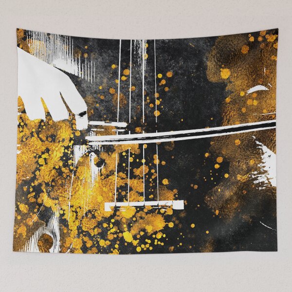 Item preview, Violin music art gold and black #violin #music designed and sold by JBJart.