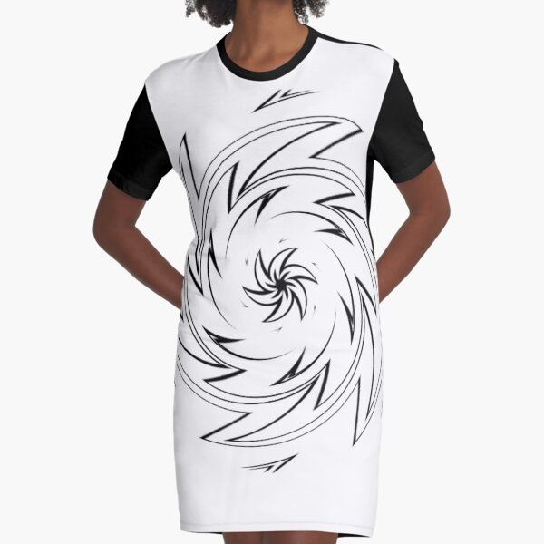  #Monochrome, #design, #art, #abstract, pattern, vector, illustration, steel, wallpaper Graphic T-Shirt Dress