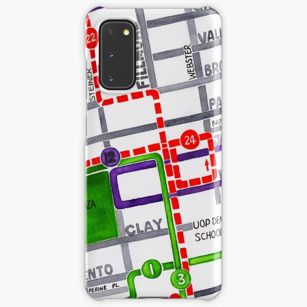 San Francisco map - Pacific Heights Samsung Galaxy Snap Case