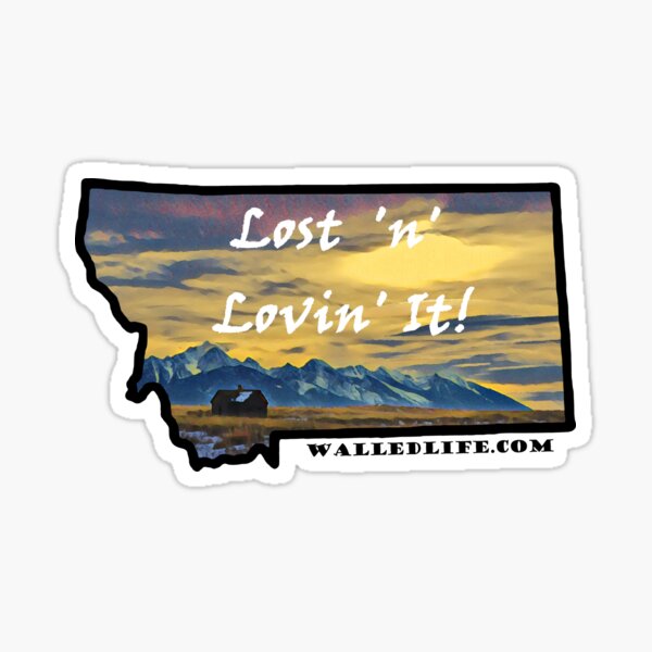 Montana Mission Mountains Shed Sticker