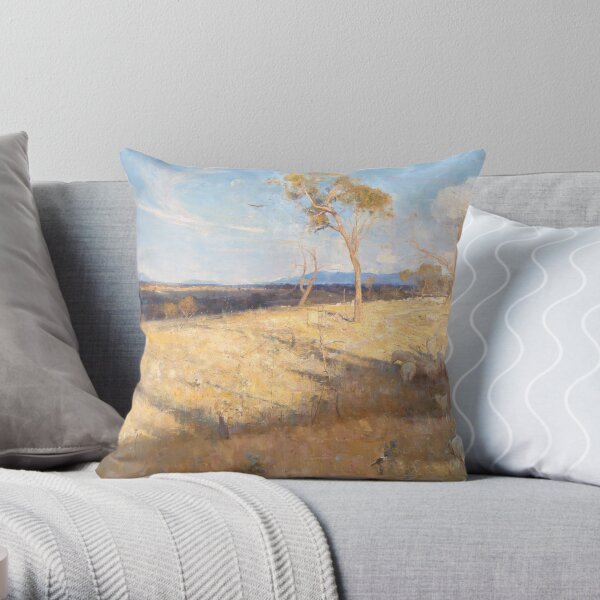 Golden Summer by Arthur Streeton Throw Pillow