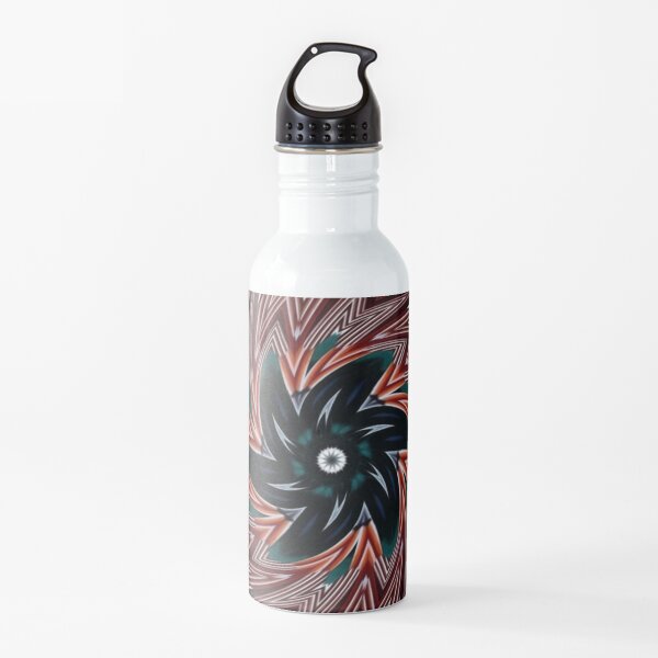 #pattern, #repeat, #abstract, #design, illustration, art, geometry, circle Water Bottle