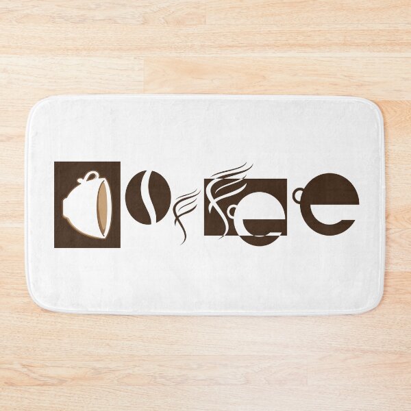 Item preview, Funky Coffee Text Shape Art designed and sold by Zethinova.