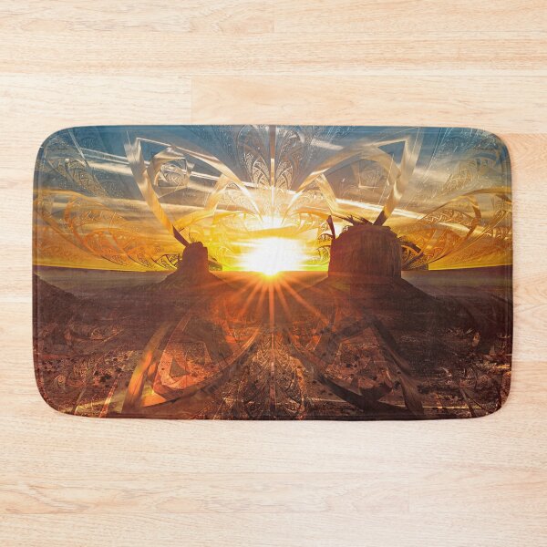 Item preview, The Shattered Glass Sunset Over Monument Valley designed and sold by San Jaya Prime.