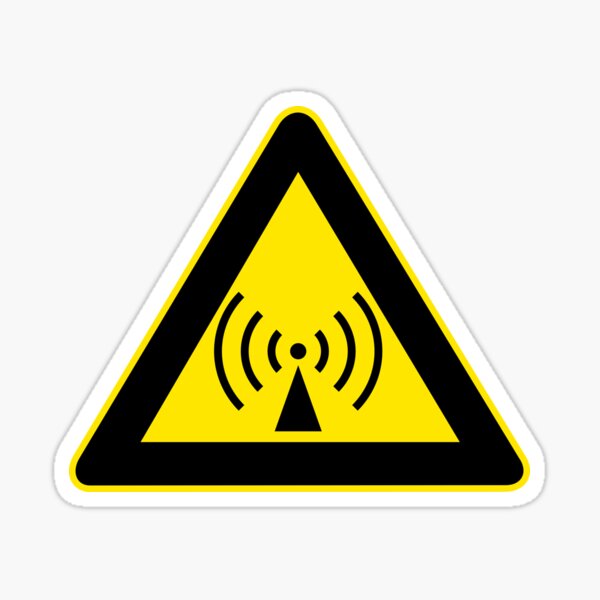 Artikel-Vorschau von Radiowellen-Warnzeichen, designt und verkauft von TrinTragula.