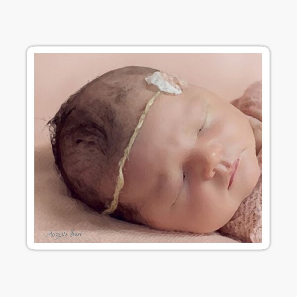 Peaceful Sleeping Baby Sticker