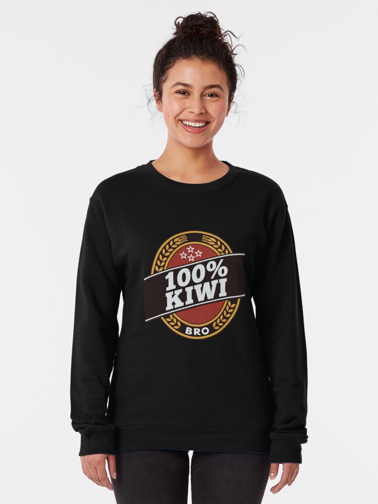 Alternate view of Double Brown 100% Kiwi Pullover Sweatshirt