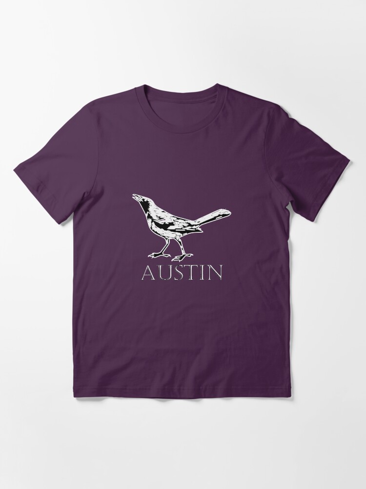 Thumbnail 2 of 7, Essential T-Shirt, Austin Grackle - Black and White designed and sold by William Pate.