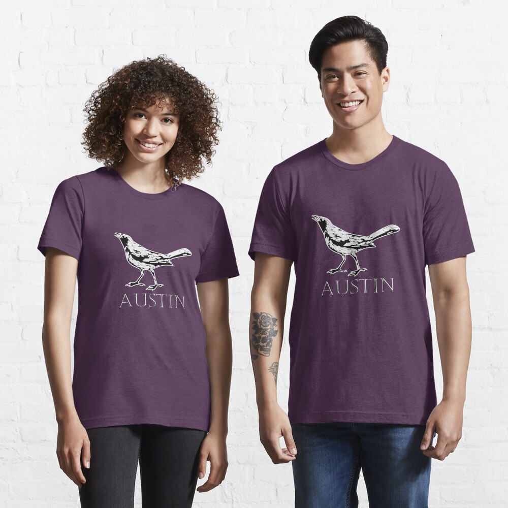 Austin Grackle - Black and White Essential T-Shirt