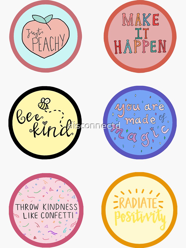 Kindness Sticker Bundle  Motivational Positivity Stickers