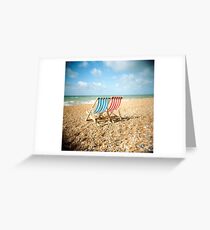 Deckchairs Greeting Card