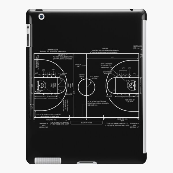 College Basketball Court Dimensions Patent Drawing  Art Print for Sale by  MadebyDesign