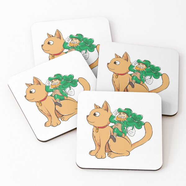 Item preview, Cute Leprechaun Riding a Cat St. Patrick's Day designed and sold by perfectpresents.