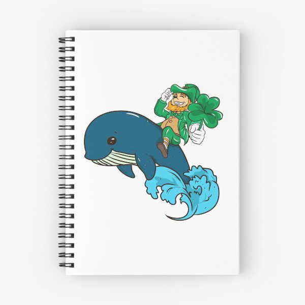 Item preview, Cute Leprechaun Riding a Whale St. Patrick's Day designed and sold by perfectpresents.