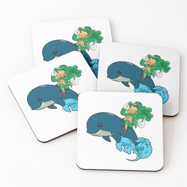 Item preview, Cute Leprechaun Riding a Whale St. Patrick's Day designed and sold by perfectpresents.