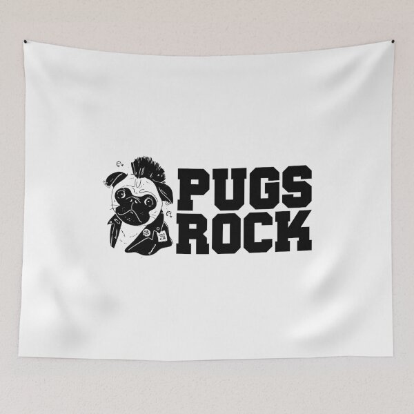 Item preview, Cute & Funny Pugs Rock Pug Owners Rocker designed and sold by perfectpresents.