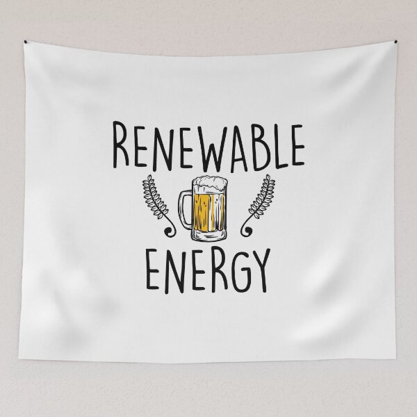 Item preview, Cute & Funny Renewable Energy Beer Drinking Pun designed and sold by perfectpresents.